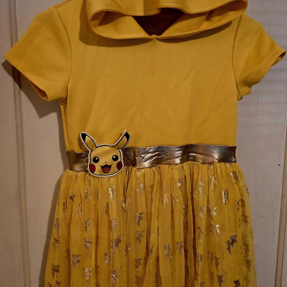 Yellow Pikachu Kids Costume Dress